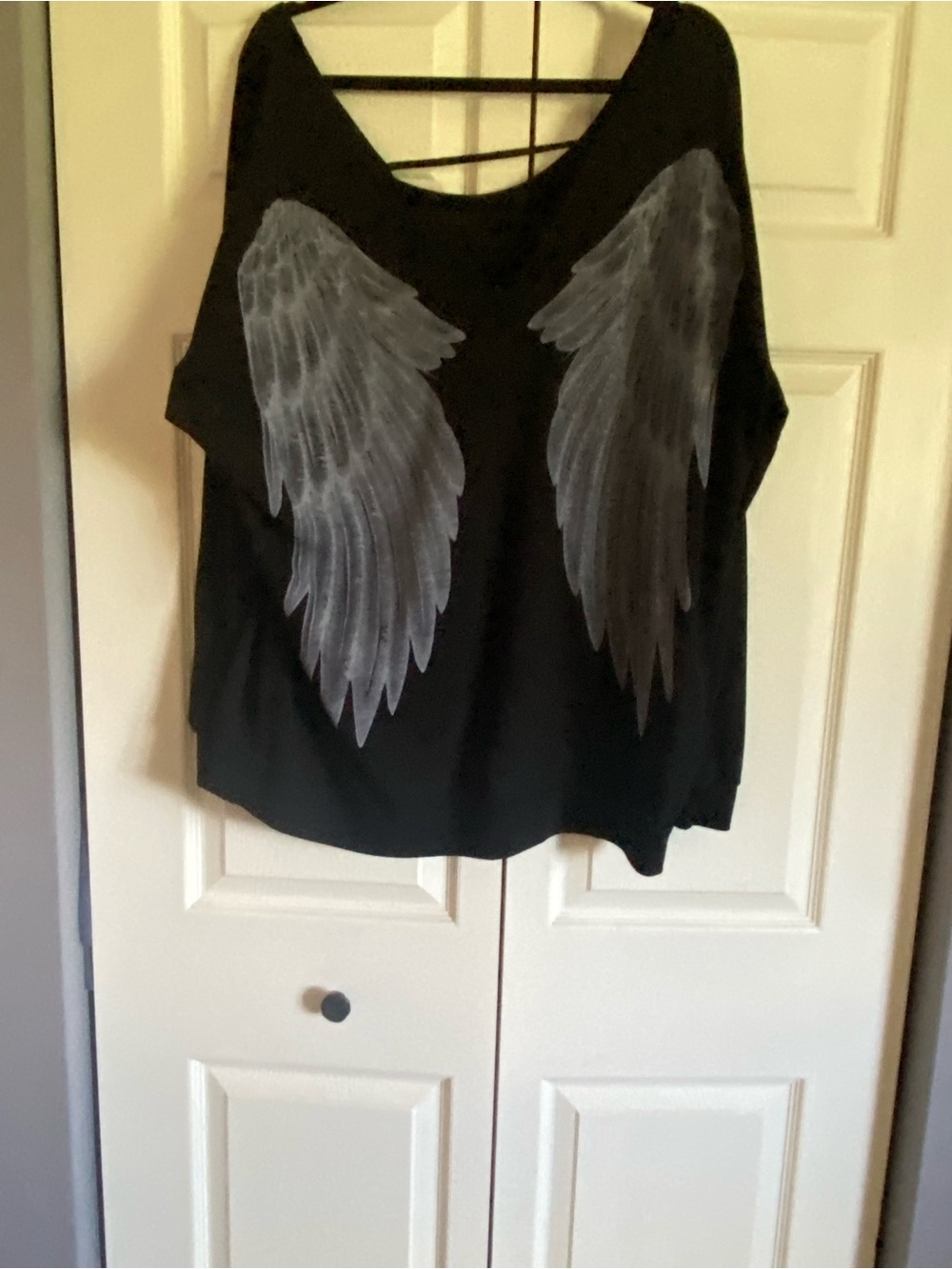 Torrid Black Women's Wing Graphic Long Sleeve Top